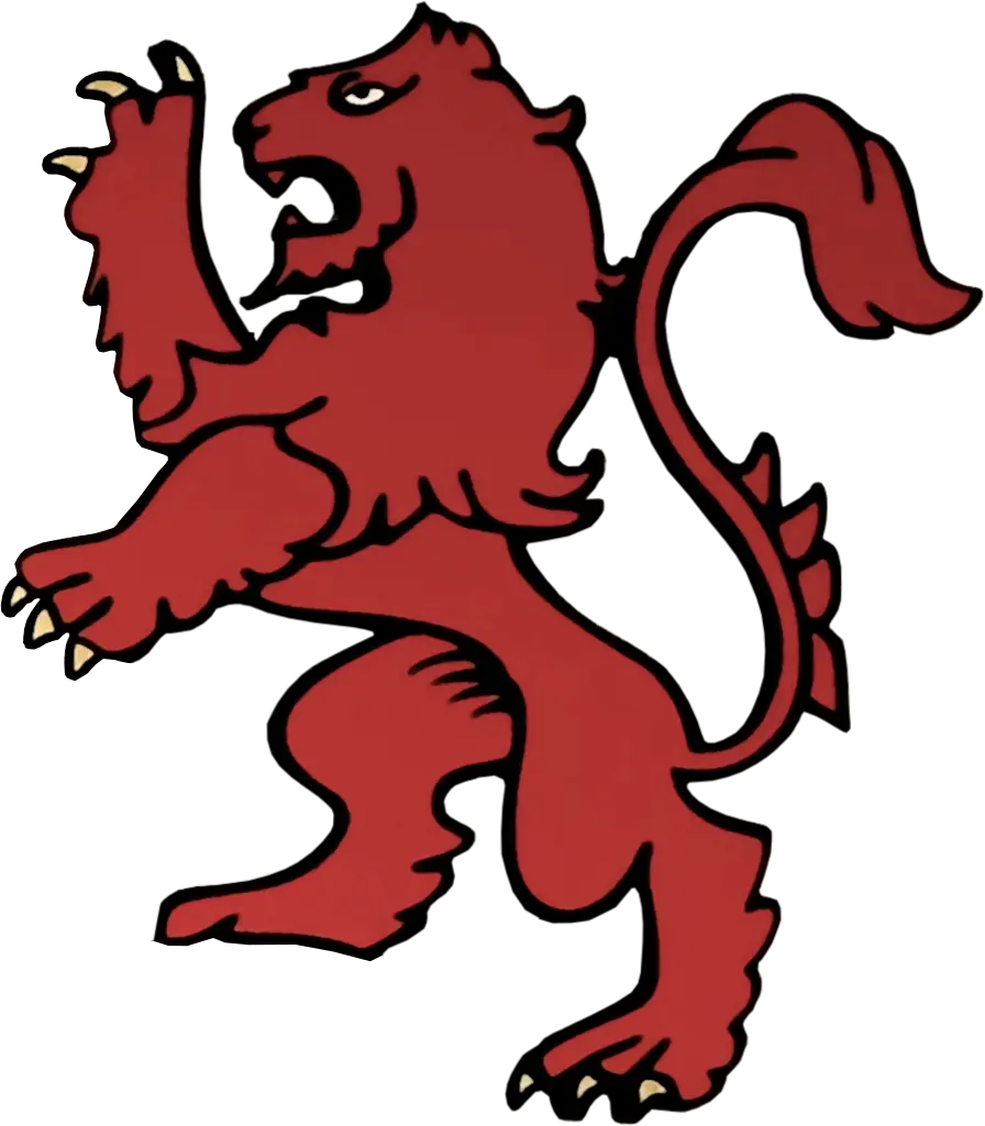 Stately lion from Dr. Feely's coat of arms